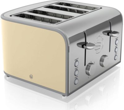 SWAN Retro ST17010CN 4-Slice Toaster - Cream SWAN Retro ST17010CN 4-Slice Toaster - Cream